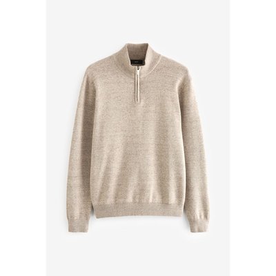 Pull regular haut de gamme à col semi-zippé NEXT