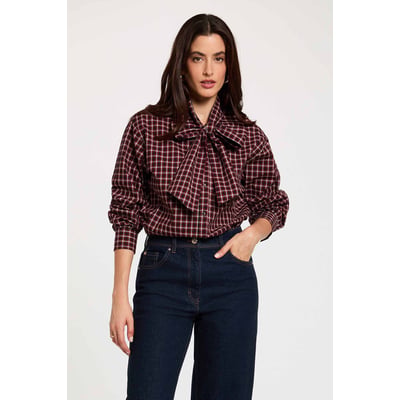 Chemise col lavallière MORGAN