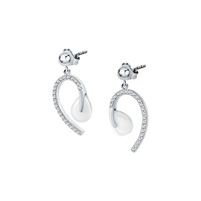 Boucles d'oreilles en céramique et oxyde de zirconium CLEOR