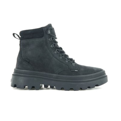 Boots en cuir Pallatrooper Hkr Nbk  Femme PALLADIUM