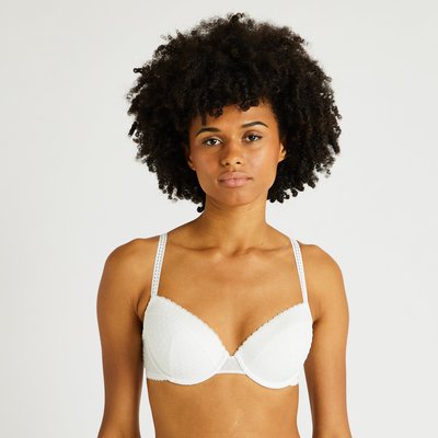 Soutien-gorge Corbeille Paddé Adele En Tulle Flockée MONOPRIX