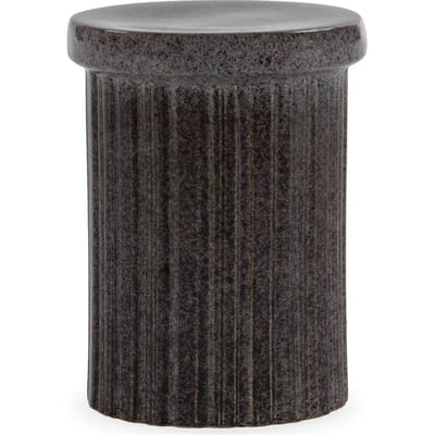 Tabouret en céramique au relief strié RECOLLECTION