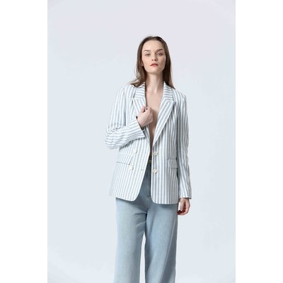 Veste blazer de costume à rayures SEE U SOON