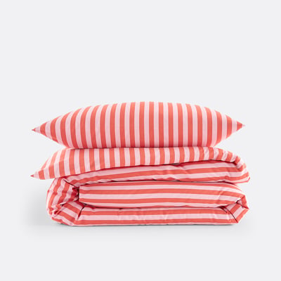 Conjunto de cama infantil, 50% algodón reciclado, funda de almohada cuadrada, SACHA ROSE LA REDOUTE INTERIEURS