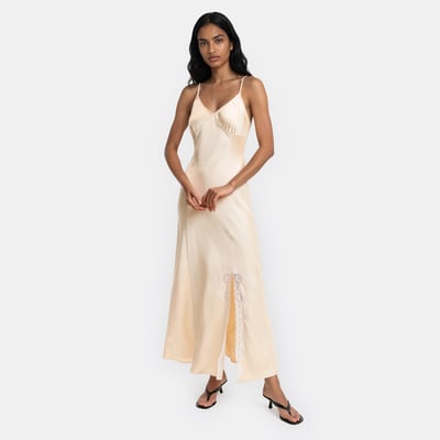Satin Maxi Cami Dress LA REDOUTE COLLECTIONS