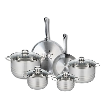 2 poêles 24/28cm + 4 faitouts 14/16/20/24cm PROFI BRILLANT ELO