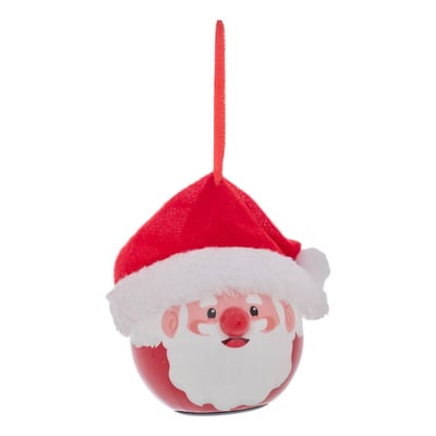 Boule de Noël lumineuse en papier Père Noël nez LED D. 65 mm FEERIC LIGHTS & CHRISTMAS