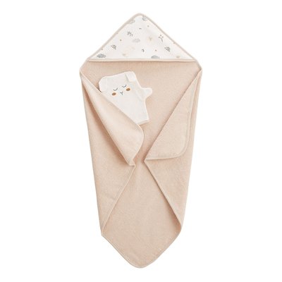 Cape et gant de bain bébé Câlins PETIT BEGUIN