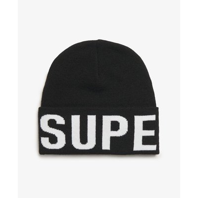 Bonnet en maille à logo SUPERDRY