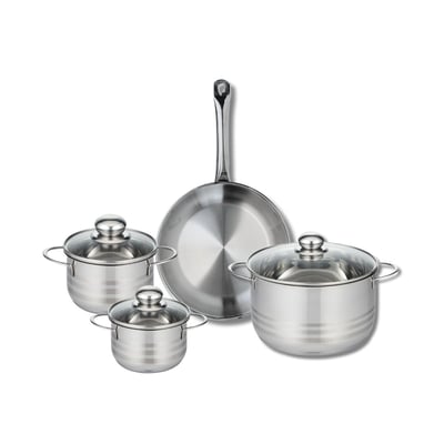 Batterie 1 poêle 28cm + 3 faitouts 14/16/24cm PROFI BRILLANT ELO