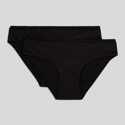 Lot de 2 culottes menstruelles en coton BIO MONOPRIX