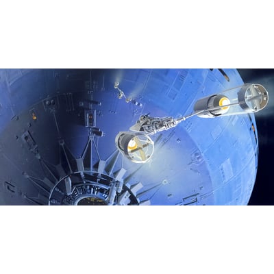 Papier peint Komar - Star Wars Classic RMQ Death Star Assault - 500 x 250 cm HEXOA