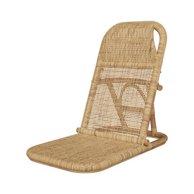 Chaise de plage pliable en rotin - FAVIGNANA RENDEZ-VOUS DÉCO