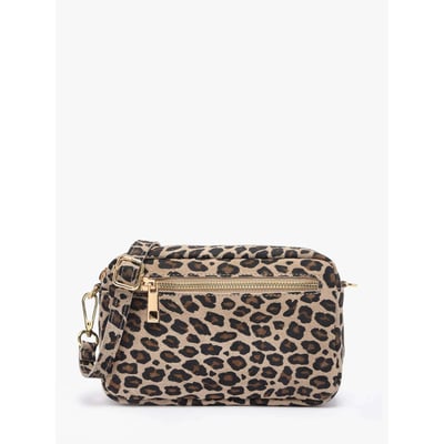 Sac bandoulière Velvet leopardo cuir MILANO