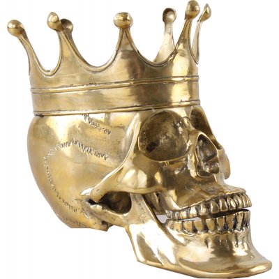 Statue en bronze, buste calavera RECOLLECTION