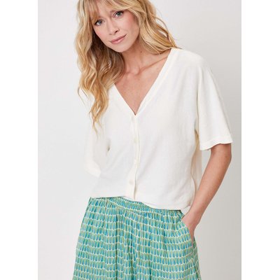 Gilet manches courtes maille uni MELIO LA FIANCÉE