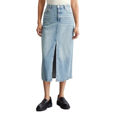 Jupe en jean stretch La Redoute