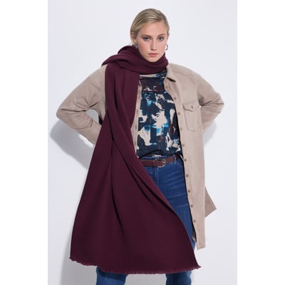 Écharpe plissée de couleur unie ULLA POPKEN