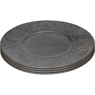Assiettes Cosmos noires 21cm set de 4 KARE DESIGN