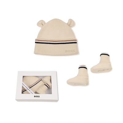 Ensemble bonnet et chaussons BOSS KIDSWEAR