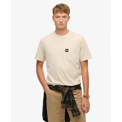 T-shirt à poche et surpiqûre contrastée SUPERDRY
