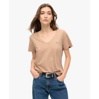 T-shirt uni col V SUPERDRY