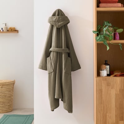 Peignoir capuche éponge velours 450 g/m2, Trizie LA REDOUTE INTERIEURS