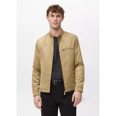 Blouson biker imitation daim MANGO MAN