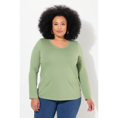T-shirt col en V et manches longues ULLA POPKEN