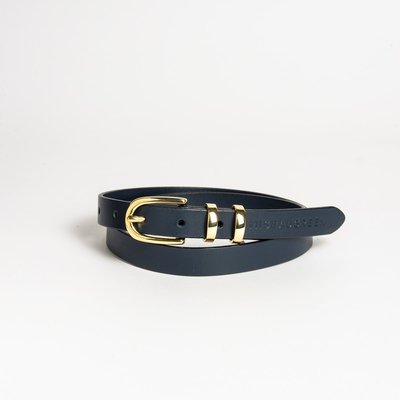 Ceinture fine en cuir lisse MISE AU GREEN