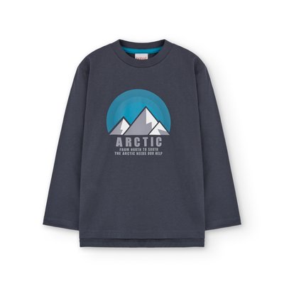 T-shirt en coton à manches longues BOBOLI
