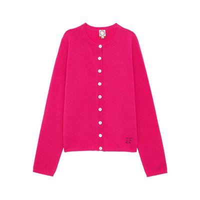 Cardigan Cesaria rose laine et cac INES DE LA FRESSANGE PARIS