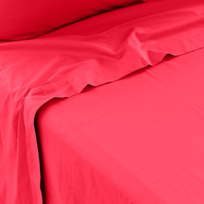 Drap de lit percale de coton NEO CARRE BLANC