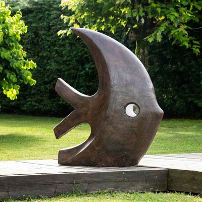 Grande sculpture poisson moderne 100 cm WANDA COLLECTION