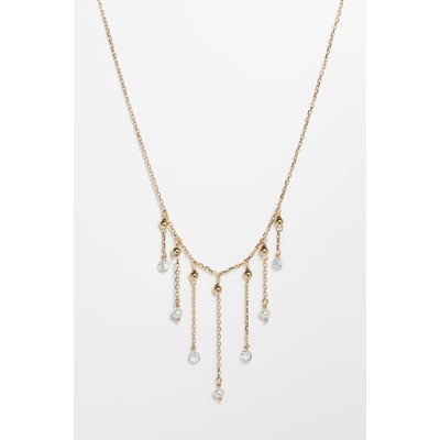 Collier Luna - Or 750‰ - Diamant blanc & perle de culture YAY PARIS
