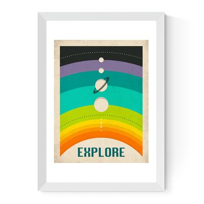 Explore Rainbow by Jazzberry Blue Print EAST END PRINTS