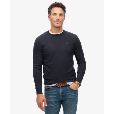Pull ras-du-cou en cachemire et coton biologique SUPERDRY