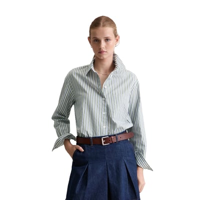 Blouse à rayures relaxed en dobby de coton MARC O’POLO DENIM