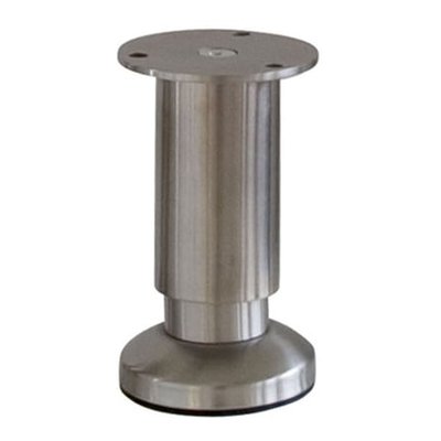 Pied De Meuble Inox Réglable H10 À 11,5 Cm X Ø58 Cm BAR PLUS