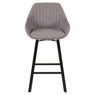 Chaise plan de travail pivotante marron pieds métal Moss ZAGO