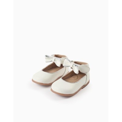 Ballarinas en Cuir avec Noeud ZIPPY