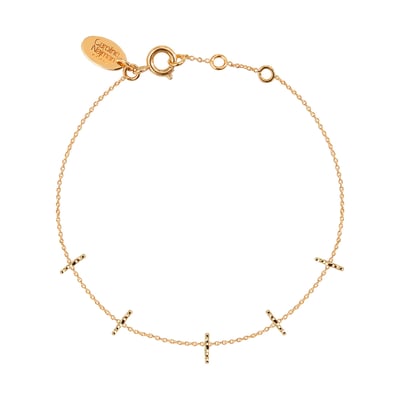 Bracelet doré barrette - disco CAROLINE NAJMAN