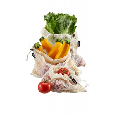 Sacs réutilisables pour fruits et légumes aware, 3 unités, taille m GEFU