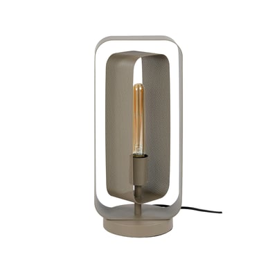 Lampe design beige à double cadre métal RALF PIER IMPORT