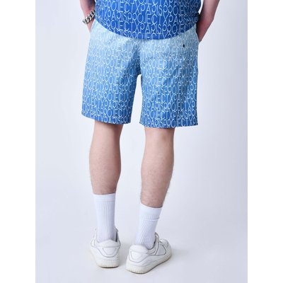 Short de bain à effet degradé bicolore et all over PROJECT X