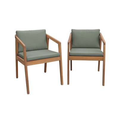 Fauteuil de jardin bois d'acacia (lot de 2) ZAMARA SWEEEK