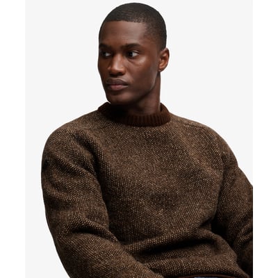 Pull Birdseye Knit coupe décontractée SUPERDRY