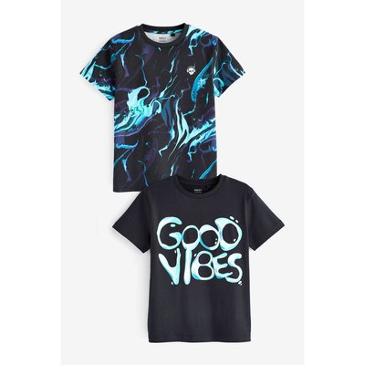 Manche courte graphique t-chemises, lot de 2 NEXT