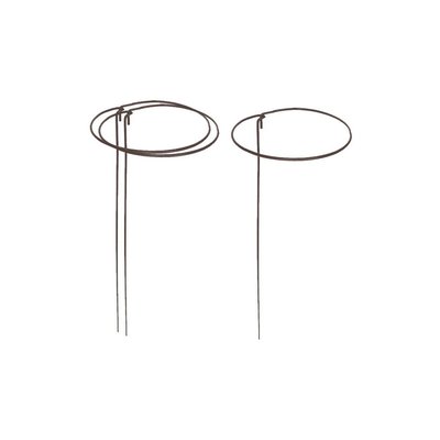 Support à plantes rond en acier 20 cm (Lot de 3) JARDINDECO