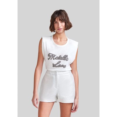 Tee shirt col rond sans manches IKKS